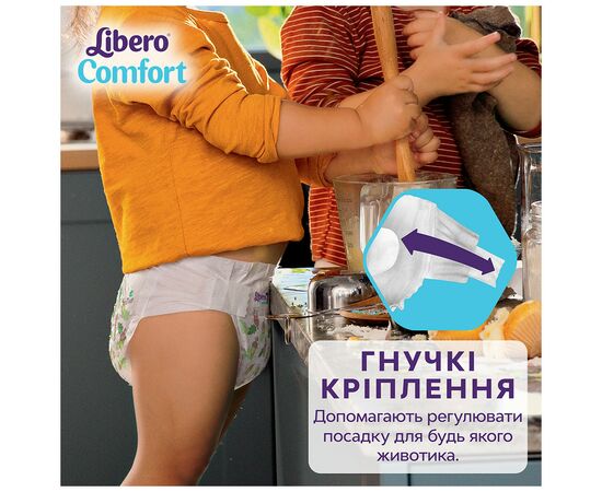 Подгузник Libero Comfort Размер 3 (5-9 кг) 58 шт (7322541756752), изображение 7 Подгузник Libero Comfort Размер 3 (5-9 кг) 58 шт (7322541756752), изображение 7