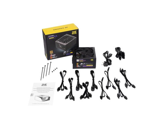 Блок питания 2E GAMING EXTRA POWER (850W), >90, 80+ Gold, 140mm, 1xMB 24pin(20+4), 2xCPU 8pin(4+4), 4xMolex, 6x (2E-EP850GM-140), изображение 9 Блок питания 2E GAMING EXTRA POWER (850W), >90, 80+ Gold, 140mm, 1xMB 24pin(20+4), 2xCPU 8pin(4+4), 4xMolex, 6x (2E-EP850GM-140), изображение 9