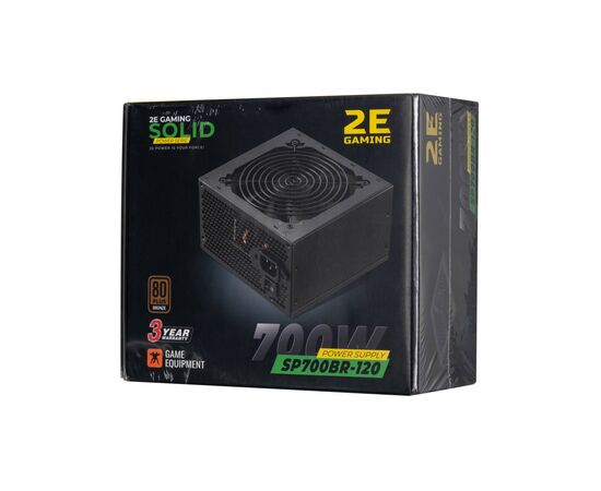 Блок питания 2E GAMING SOLID POWER (700W), >85, 80+ Bronze, 120mm, 1xMB 24pin(20+4), 1xCPU 8pin(4+4), 3xMolex, (2E-SP700BR-120), изображение 11 Блок питания 2E GAMING SOLID POWER (700W), >85, 80+ Bronze, 120mm, 1xMB 24pin(20+4), 1xCPU 8pin(4+4), 3xMolex, (2E-SP700BR-120), изображение 11