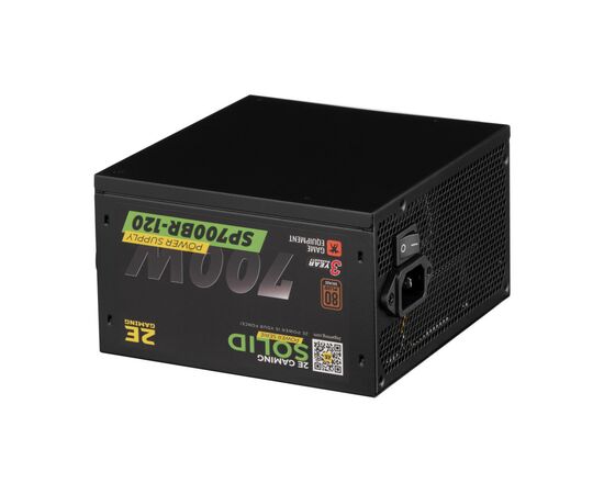 Блок питания 2E GAMING SOLID POWER (700W), >85, 80+ Bronze, 120mm, 1xMB 24pin(20+4), 1xCPU 8pin(4+4), 3xMolex, (2E-SP700BR-120), изображение 6 Блок питания 2E GAMING SOLID POWER (700W), >85, 80+ Bronze, 120mm, 1xMB 24pin(20+4), 1xCPU 8pin(4+4), 3xMolex, (2E-SP700BR-120), изображение 6