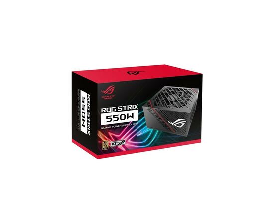 Блок питания ASUS ROG STRIX (550W), >90, 80+ Gold, 135mm, 1xMB 24pin(20+4), 2xCPU 8pin(4+4), 3xMolex, 8xSATA, 2xP (90YE00A2-B0NA00), изображение 11 Блок питания ASUS ROG STRIX (550W), >90, 80+ Gold, 135mm, 1xMB 24pin(20+4), 2xCPU 8pin(4+4), 3xMolex, 8xSATA, 2xP (90YE00A2-B0NA00), изображение 11
