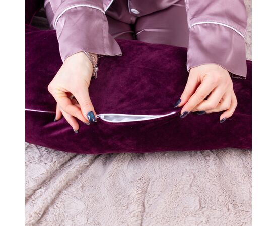 Подушка MirSon для беременных и кормления №8301 Velvet Line 28-0002 Excalibur Велюр 30х170х20 см (2200006200260), изображение 3 Подушка MirSon для беременных и кормления №8301 Velvet Line 28-0002 Excalibur Велюр 30х170х20 см (2200006200260), изображение 3