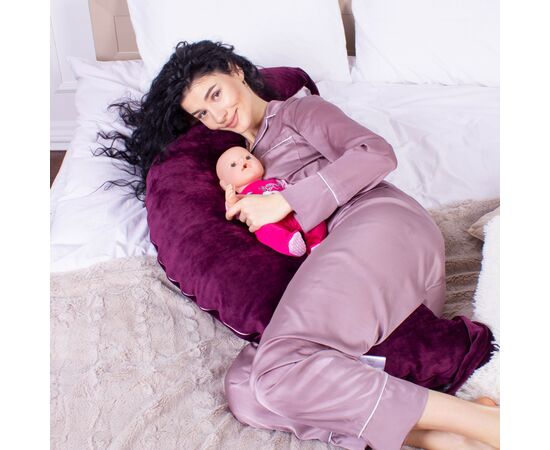 Подушка MirSon для беременных и кормления №8301 Velvet Line 28-0002 Excalibur Велюр 30х170х20 см (2200006200260), изображение 4 Подушка MirSon для беременных и кормления №8301 Velvet Line 28-0002 Excalibur Велюр 30х170х20 см (2200006200260), изображение 4