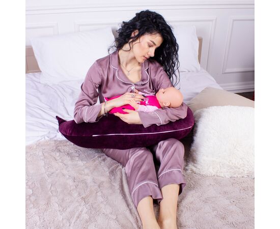 Подушка MirSon для беременных и кормления №8301 Velvet Line 28-0002 Excalibur Велюр 30х170х20 см (2200006200260), изображение 7 Подушка MirSon для беременных и кормления №8301 Velvet Line 28-0002 Excalibur Велюр 30х170х20 см (2200006200260), изображение 7