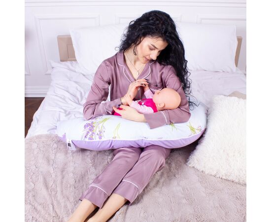 Подушка MirSon для беременных и кормления №8313 Print Line 17-0130 Lavender sea Бязь 30х170х20 см (2200006200383), изображение 7 Подушка MirSon для беременных и кормления №8313 Print Line 17-0130 Lavender sea Бязь 30х170х20 см (2200006200383), изображение 7