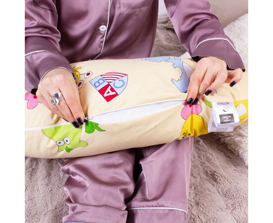 Подушка MirSon для беременных и кормления №8333 Print Line 17-0359 Libreville Бязь 30х170х20 см (2200006200581), изображение 3