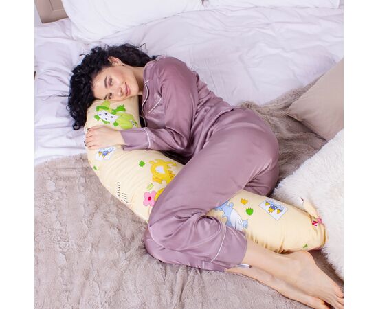 Подушка MirSon для беременных и кормления №8333 Print Line 17-0359 Libreville Бязь 30х170х20 см (2200006200581), изображение 5