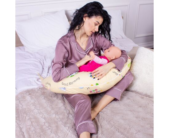 Подушка MirSon для беременных и кормления №8333 Print Line 17-0359 Libreville Бязь 30х170х20 см (2200006200581), изображение 7