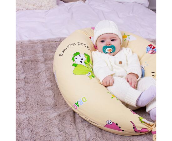 Подушка MirSon для беременных и кормления №8333 Print Line 17-0359 Libreville Бязь 30х170х20 см (2200006200581), изображение 9