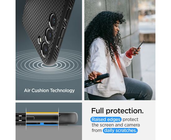 Чехол для моб. телефона Spigen Samsung Galaxy S23 Liquid Air, Matte Black (ACS05712), изображение 5 Чехол для моб. телефона Spigen Samsung Galaxy S23 Liquid Air, Matte Black (ACS05712), изображение 5