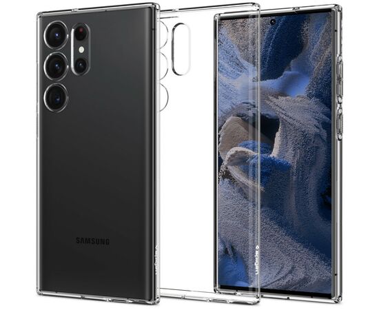 Чехол для моб. телефона Spigen Samsung Galaxy S23 Ultra Crystal Flex, Crystal Clear (ACS05644), изображение 3