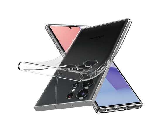 Чехол для моб. телефона Spigen Samsung Galaxy S23 Ultra Crystal Flex, Crystal Clear (ACS05644), изображение 8