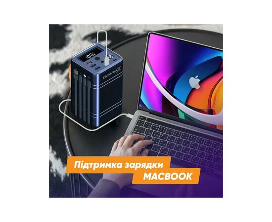Батарея универсальная Grand-X 60000mAh, PD/100W, QC3.0, FCP, SCP (PBG100WB), изображение 4 Батарея универсальная Grand-X 60000mAh, PD/100W, QC3.0, FCP, SCP (PBG100WB), изображение 4