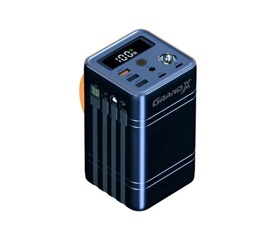 Батарея универсальная Grand-X 60000mAh, PD/100W, QC3.0, FCP, SCP (PBG100WB)