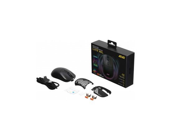Мышка 2E Gaming HyperDrive Lite RGB Wireless/USB Black (2E-MGHDL-WL-BK), изображение 12 Мышка 2E Gaming HyperDrive Lite RGB Wireless/USB Black (2E-MGHDL-WL-BK), изображение 12