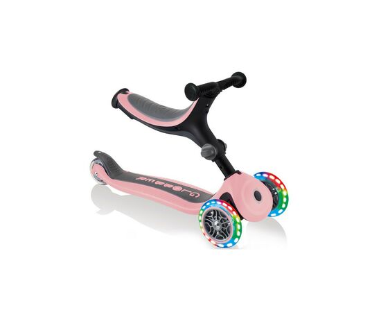 Самокат Globber Go Up Foldable Plus Lights пастельно-розовый (743-210), изображение 3 Самокат Globber Go Up Foldable Plus Lights пастельно-розовый (743-210), изображение 3