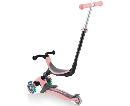 Самокат Globber Go Up Foldable Plus Lights пастельно-розовый (743-210), изображение 4 Самокат Globber Go Up Foldable Plus Lights пастельно-розовый (743-210), изображение 4