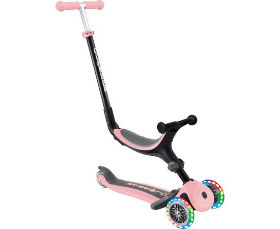 Самокат Globber Go Up Foldable Plus Lights пастельно-розовый (743-210)