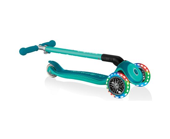 Самокат Globber Primo Foldable Plus Lights зеленый (439-107), изображение 12 Самокат Globber Primo Foldable Plus Lights зеленый (439-107), изображение 12