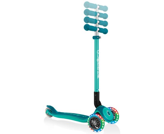 Самокат Globber Primo Foldable Plus Lights зеленый (439-107), изображение 5 Самокат Globber Primo Foldable Plus Lights зеленый (439-107), изображение 5