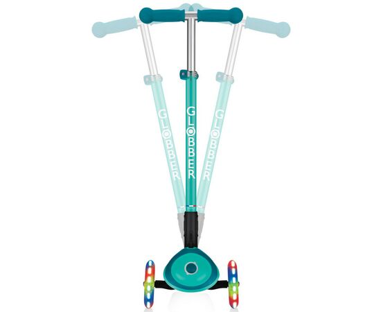 Самокат Globber Primo Foldable Plus Lights зеленый (439-107), изображение 7 Самокат Globber Primo Foldable Plus Lights зеленый (439-107), изображение 7