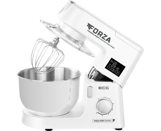 Кухонный комбайн ECG FORZA 5500 Giorno Bianco, изображение 5 Кухонный комбайн ECG FORZA 5500 Giorno Bianco, изображение 5