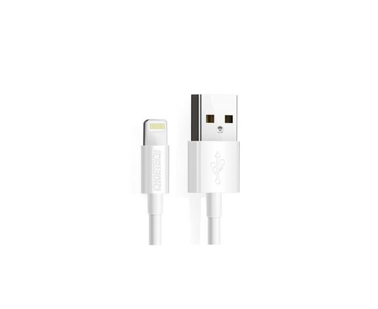 Дата кабель USB 2.0 AM to Lightning 1.2m 2.1A MFI White Choetech (IP0026-WH)