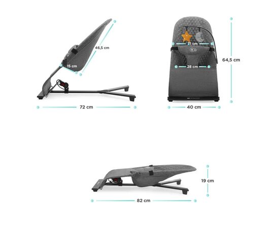 Кресло-качалка Kinderkraft Mimi Grey (5902533918355), изображение 12 Кресло-качалка Kinderkraft Mimi Grey (5902533918355), изображение 12