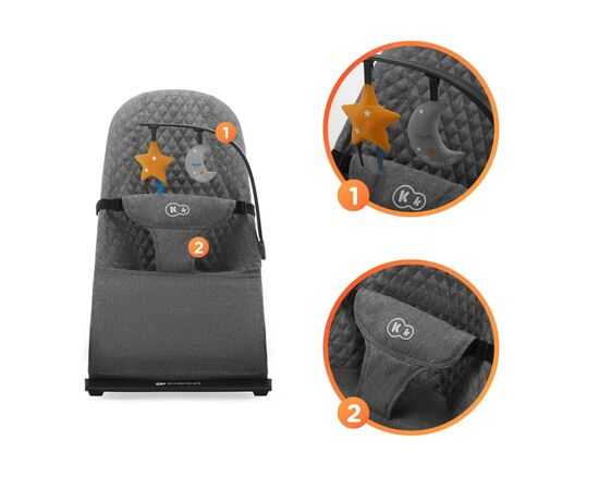 Кресло-качалка Kinderkraft Mimi Grey (5902533918355), изображение 8 Кресло-качалка Kinderkraft Mimi Grey (5902533918355), изображение 8