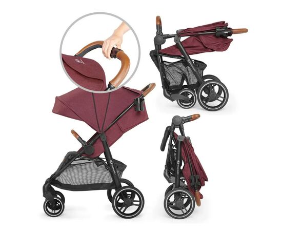 Коляска Kinderkraft Grande 2020 Burgundy (KKWGRANBRG000N) (5902533913190), изображение 12 Коляска Kinderkraft Grande 2020 Burgundy (KKWGRANBRG000N) (5902533913190), изображение 12