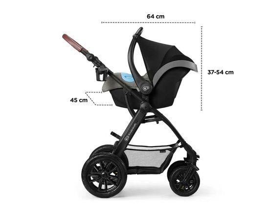 Коляска Kinderkraft 3 в 1 Xmoov Black (KKWXMOVBLK3000) (5902533912834), изображение 9 Коляска Kinderkraft 3 в 1 Xmoov Black (KKWXMOVBLK3000) (5902533912834), изображение 9