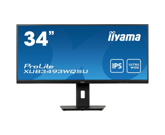 Монітор iiyama XUB3493WQSU-B5, зображення 2 Монітор iiyama XUB3493WQSU-B5, зображення 2