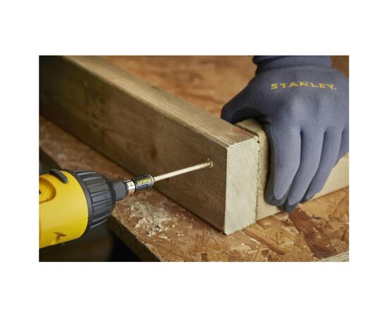 Набор бит Stanley FatMax, Pozidriv, Pz1, Pz2, Pz3, L= 50 мм, 10 шт, кейс (STA88565), изображение 9 Набор бит Stanley FatMax, Pozidriv, Pz1, Pz2, Pz3, L= 50 мм, 10 шт, кейс (STA88565), изображение 9