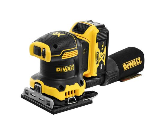 Шлифовальная машина DeWALT 18 В XR Li-lon, 115х108 мм, 8000-13500 об/мин, 2x5Ah, кейс (DCW200P2)