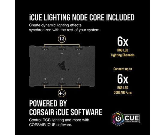 Кулер для корпуса Corsair QL Series, QL140 RGB, 140mm RGB LED Fan (CO-9050100-WW), изображение 9 Кулер для корпуса Corsair QL Series, QL140 RGB, 140mm RGB LED Fan (CO-9050100-WW), изображение 9