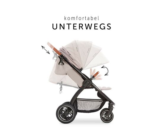 Коляска Hauck Uptown Melange Beige (14829-7), изображение 10 Коляска Hauck Uptown Melange Beige (14829-7), изображение 10