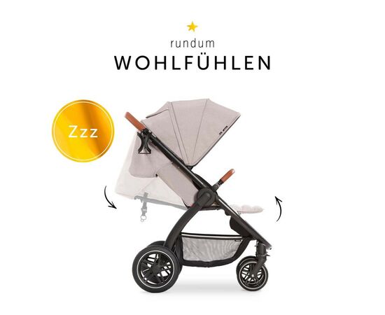 Коляска Hauck Uptown Melange Beige (14829-7), изображение 2 Коляска Hauck Uptown Melange Beige (14829-7), изображение 2