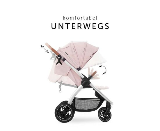 Коляска Hauck Uptown Melange Rose (14826-6), изображение 10 Коляска Hauck Uptown Melange Rose (14826-6), изображение 10