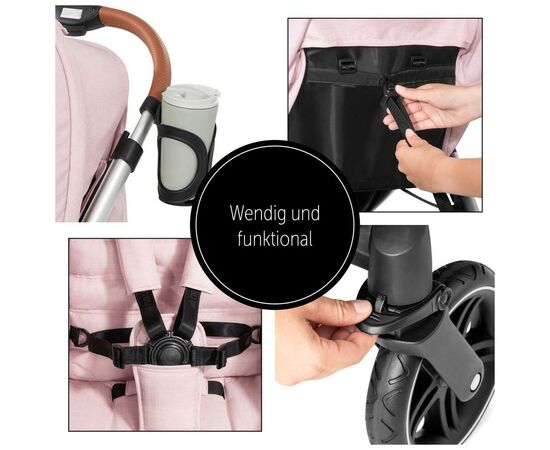 Коляска Hauck Uptown Melange Rose (14826-6), изображение 8 Коляска Hauck Uptown Melange Rose (14826-6), изображение 8