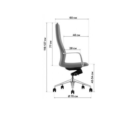 Офисное кресло GT Racer X-004A13 FABRIC Dark Gray, изображение 12 Офисное кресло GT Racer X-004A13 FABRIC Dark Gray, изображение 12