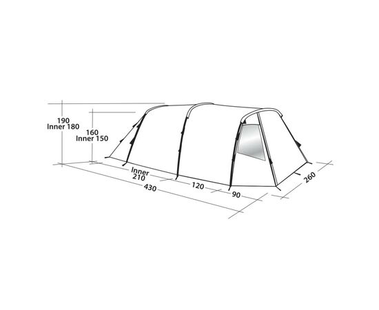 Палатка Easy Camp Huntsville 400 Green/Grey (929576), изображение 9 Палатка Easy Camp Huntsville 400 Green/Grey (929576), изображение 9