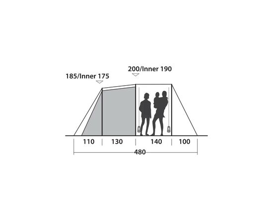 Палатка Easy Camp Huntsville 600 Green/Grey (929578), изображение 10 Палатка Easy Camp Huntsville 600 Green/Grey (929578), изображение 10