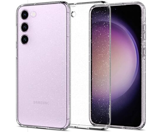 Чехол для мобильного телефона Spigen Samsung Galaxy S23 Plus Liquid Crystal Glitter, Crystal Quartz (ACS05664)