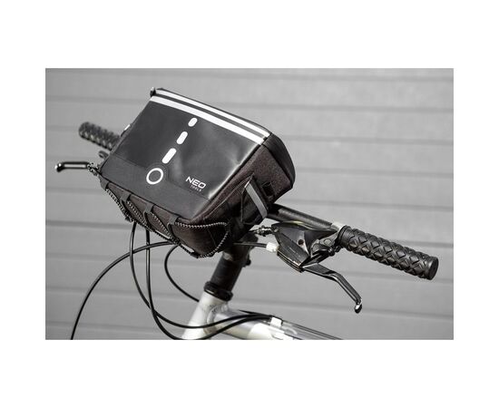 Велосумка на руль Neo Tools 600D 23 х 12 х 17 см Black (91-009), изображение 4