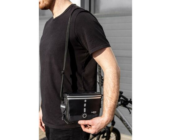 Велосумка на руль Neo Tools 600D 23 х 12 х 17 см Black (91-009), изображение 7
