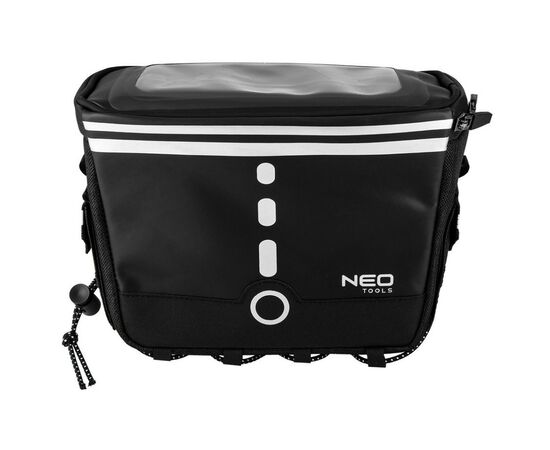 Велосумка на руль Neo Tools 600D 23 х 12 х 17 см Black (91-009), изображение 9