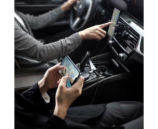 Зарядное устройство Baseus Grain Pro Car Charger (Dual USB 4.8A ) USB Black (CCALLP-01), изображение 9 Зарядное устройство Baseus Grain Pro Car Charger (Dual USB 4.8A ) USB Black (CCALLP-01), изображение 9