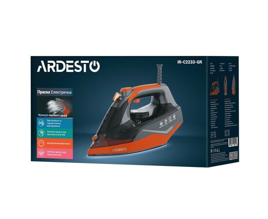 Утюг Ardesto IR-C2233-GR, изображение 6 Утюг Ardesto IR-C2233-GR, изображение 6