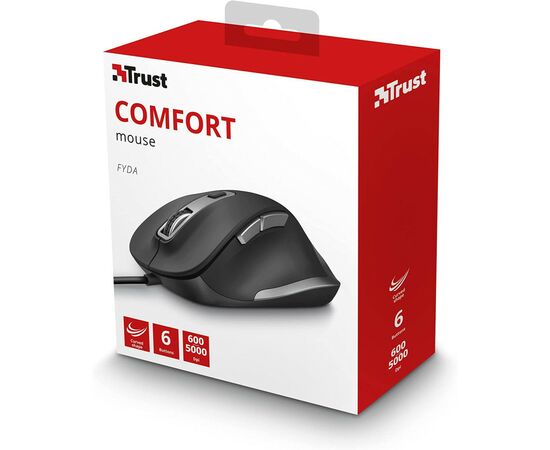 Мышка Trust Fyda Comfortable ECO USB Black-GREY (24728), изображение 12 Мышка Trust Fyda Comfortable ECO USB Black-GREY (24728), изображение 12