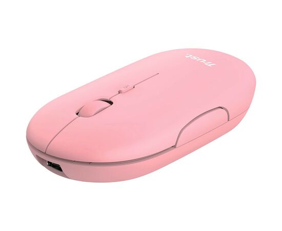 Мишка Trust Puck Wireless/Bluetooth Silent Pink (24125), зображення 3 Мишка Trust Puck Wireless/Bluetooth Silent Pink (24125), зображення 3